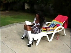 Amerikanisch, Arsch, Schwarz, Blasen, Braunhaarige, Sperma im mund, Schwanz, Hd