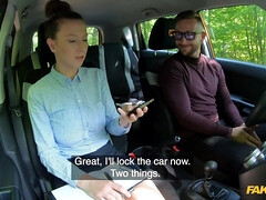 Bad student and driver turns out to be a good pussy licker