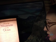Blasen, Freundin, Brille, Orgasmus, Im freien, Pov, Öffentlich, Muschi