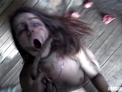 Enthousiasteling, Bondage discipline sadomasochisme, Grote lul, Gebondenheid, Bruinharig, Gezichtspunt, Ruw, Billekoek