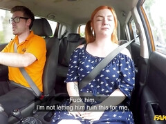 Grote mammen, Mollig, Diep in de keel, Dik, Twee staartjes, Roodharige vrouw, Rijden, Tieten likken