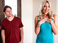 Shaved Lexi Lowe fucking in the bedroom with her bubble butt