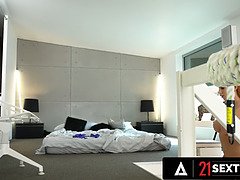 69, デカパイ, フェラチオ, なめる, 下着, 怪物, 赤毛, コキ