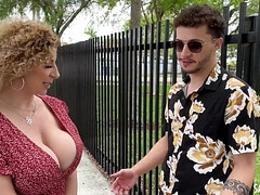 Grote kont, Blond, Sperma shot, Hardcore, Moeder die ik wil neuken, Buiten, Realiteit, Roodharige vrouw
