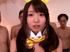 Bukkake, Grupo, Grupo, Japonés, Masturbación, Orgasmo, Solo, Adolescente
