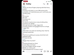 Hot Wife Sexting and Cuckolding Hubby on Snapchat