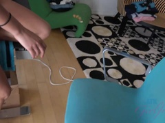 Blasen, Braunhaarige, Fingern, Latina, Öl, Orgasmus, Muschi, Abendanzug