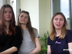 69, 茶髪の, 顔面騎乗, 指いじり, ドイツ人, 彼女, レズビアン, 三人