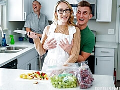 デカチン, デカパイ, フェラチオ, バック, 毛深い, オマンコ, ガリガリ, オッパイの