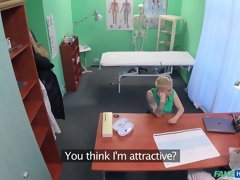 デカパイ, フェラチオ, 浮気者, 医者, バック, 看護婦, オフィス, のぞき