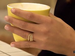 茶髪の, エロ熟女, チン, Hd, シゴき, 義母, フェラする, オッパイの