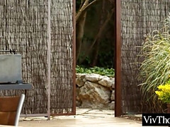 Ravishing blond honey is about to have a g/g three-way in the middle of the day