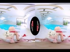 Blond, Pijpbeurt, Tsjechisch, Europees, Hd, Gezichtspunt, Tiener