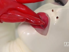 Cul, Fétiche, Doigter, Insertion, Latex, Masturbation, Solo, Jouets