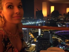 Blonde, Sucer une bite, Petite amie, Branlette thaïlandaise, Pov, Dénudage, Allumeuse, Nénés