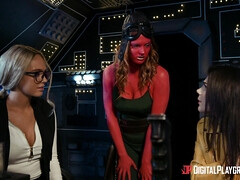 ブロンド, 茶髪の, ヨーロピアン, 眼鏡, ヒール, なめる, オナニー, ガリガリ