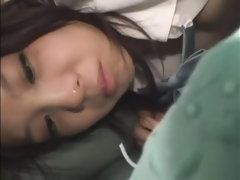 Asiático, Japonés, Flaco, Bajo la falda