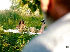 18, 素人, フェラチオ, 巨乳な, チェコ, 爸, 息子, ティーン