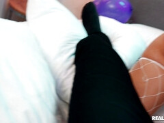 Erstaunlich, In den arsch, Schwanz, Hintern versohlen, Strümpfe, Titten, Spielzeuge, Nass