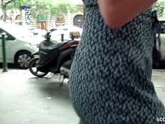 Blond, Gek, Sperma shot, Diep in de keel, Duits, Hardcore, Tiener, Tieten likken