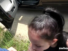 素人, フェラチオ, チン, ハードコア, Hd, 公共, 赤毛, オッパイの