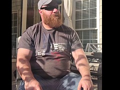 ぽっちゃり, ぽちゃ, ゲイ, 毛深い, 喫煙