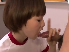 Asiatique, Sucer une bite, Collège université, Japonaise, Adolescente