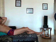 アナル, デカチン, フェラチオ, 中出し, 旦那, 三人