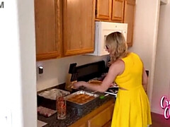 Mamada, Tetona, Gafas, Lencería, Maduro, Orgasmo, Hijo, Tetas