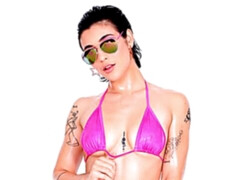 Anal, Grosse bite, Brunette brune, En levrette, Seins naturels, Cheveux courts, Adolescente, Nénés