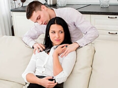 Grosser arsch, Blasen, Hundestellung, Lecken, Natürlichen titten, Muschi, Dürr, Titten