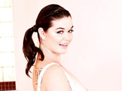 Anaal, Kont, Grote kont, Pijpbeurt, Bruinharig, Natuurlijke tieten, Geschoren, Tatoeage