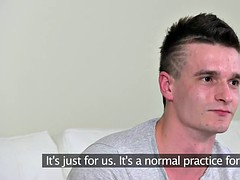 Euro amateur pussyfucks agent during audition