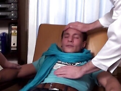 18, フェラチオ, 茶髪の, ハードコア, ゴム, オマンコ, ティーン, 三人