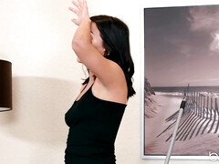 Salle de bains, Blonde, Queue, Léchez, Huilée, Chatte, Fessée, Nénés