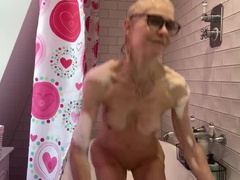 Kitzler, Dildo, Erotisch, Frau, Oma, Nackt, Nippel, Orgasmus