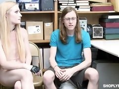 Rubia, Mamada, Corridas, Estilo perrito, Coño, Adolescente, Tetas, Uniforme