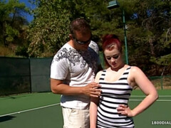 Grote mammen, Brits, Rondborstig, Europees, Hd, Buiten, Openbaar, Rok