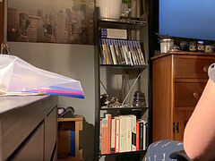 Ebony teen, big natural tits, videogames