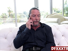 デカチン, ブロンド, フェラチオ, Hd, 異人種間, 小柄, ラフ, ティーン