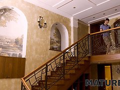 Mature4k. fellow takes masturbating stepmom pushing rod into her