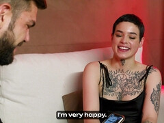 フェラチオ, バック, ダブル開発, ハードコア, 3p男男女, ラフ, 剃毛, 三人