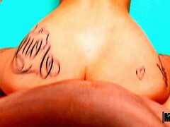 茶髪の, 口内発射, イく瞬間, ハードコア, アウトドア, オマンコ, タトゥー