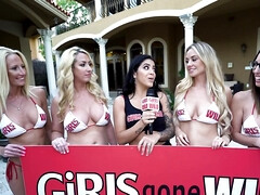 デカパイ, ブロンド, 指いじり, 一人