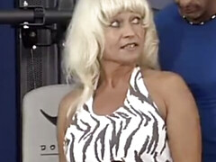 素人, アナル, 顔射, ドイツ人, お婆さん, ジム, 熟年, 淫乱熟女