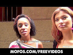 Aziatisch, Zwart, Europees, Realiteit, Trio