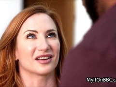 Grosser schwanz, Grosse titten, Schwarz, Schwarz, Hardcore, Lingerie, Milf, Rotschopf