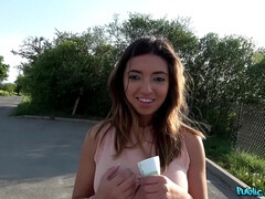 Amateur, Nana, Sucer une bite, Mexicainne, De plein air, Public