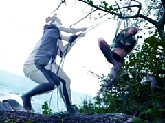 Sadomasochismus, Blondine, Fesselspiele, Fetisch, Hd, Öffentlich, Titten, Spielzeuge