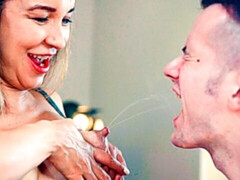 ブロンド, フェラチオ, バック, ドレス, フェティッシュ, 下着, 剃毛, オッパイの